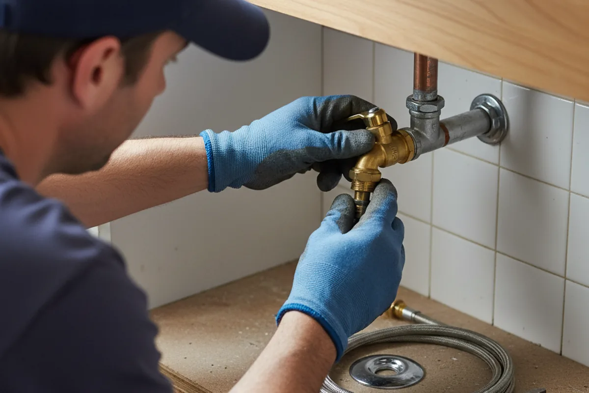 Shutoff valve and fitting work during Repiping in Maury